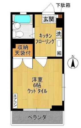 タウンハイツ稲田堤の物件間取画像